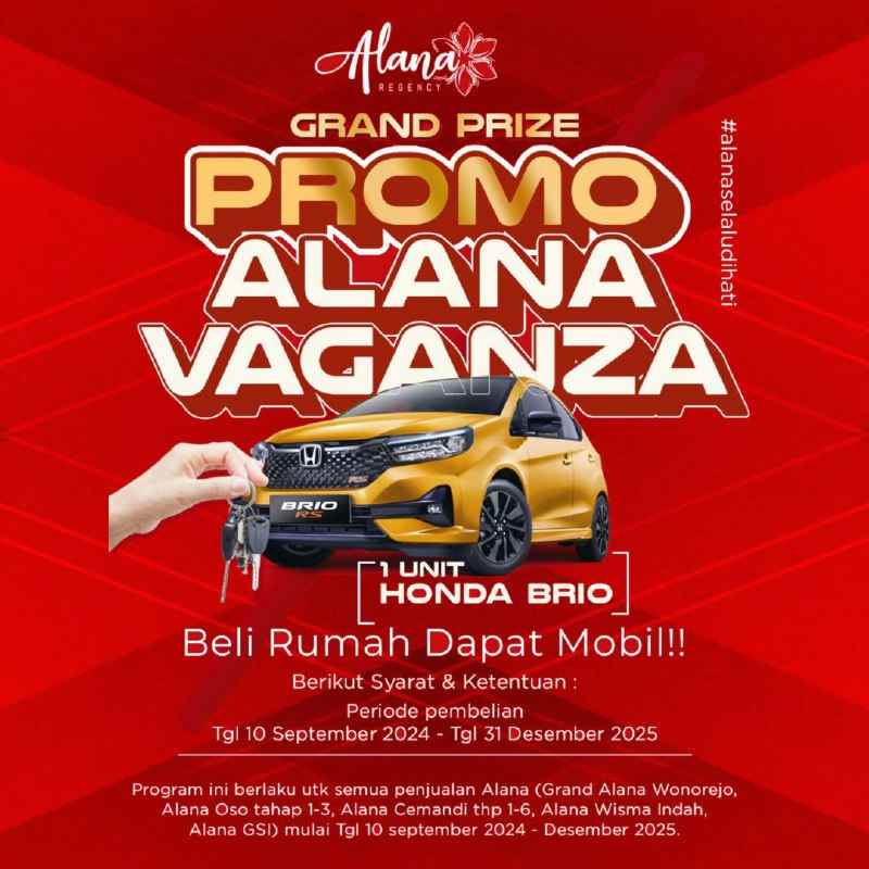 dijual rumah grand alana wonorejo