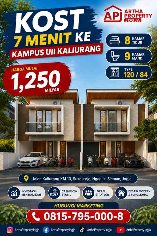 dijual rumah jalan kaliurang km 13