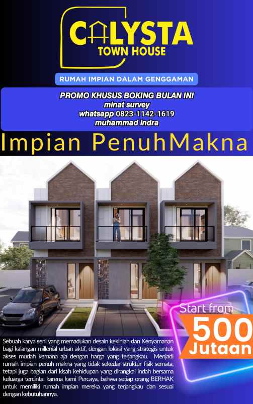 dijual rumah jalan raya kencana