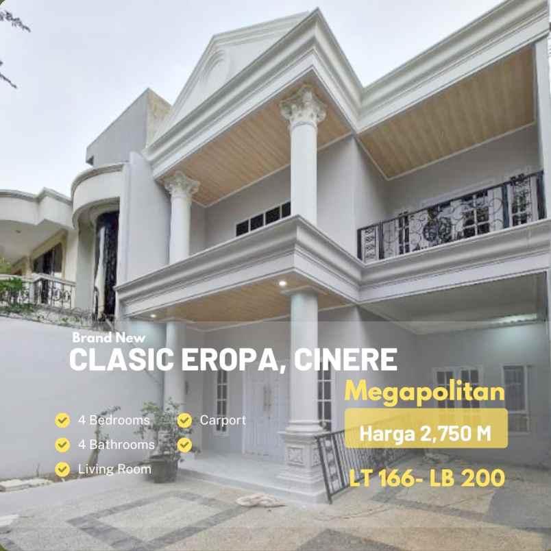 dijual rumah jalan raya megapolitan