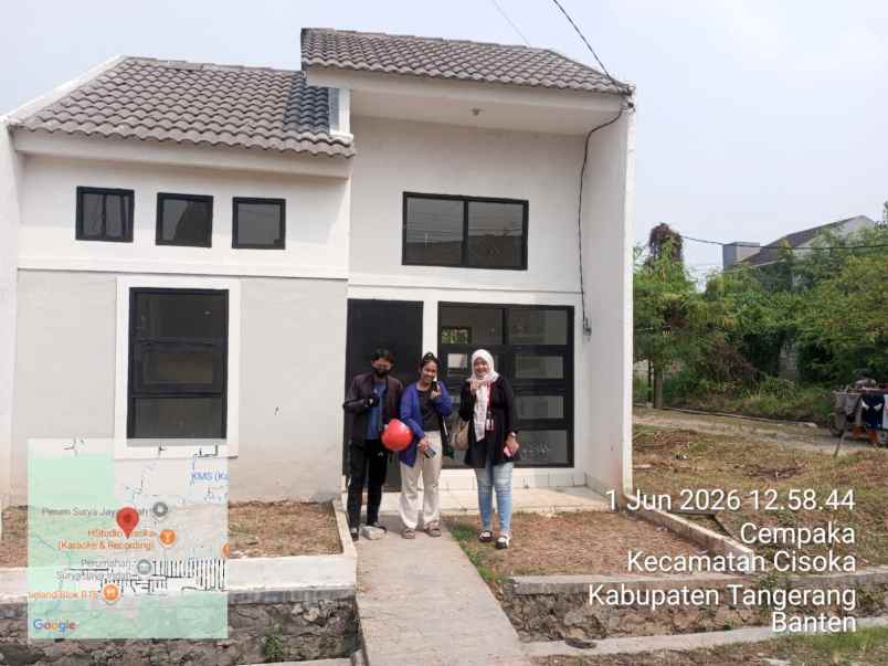 dijual rumah jalan raya megu cisoka