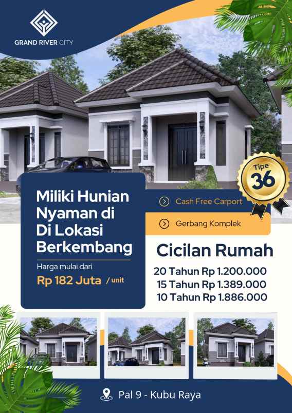 dijual rumah jalan raya pal 9