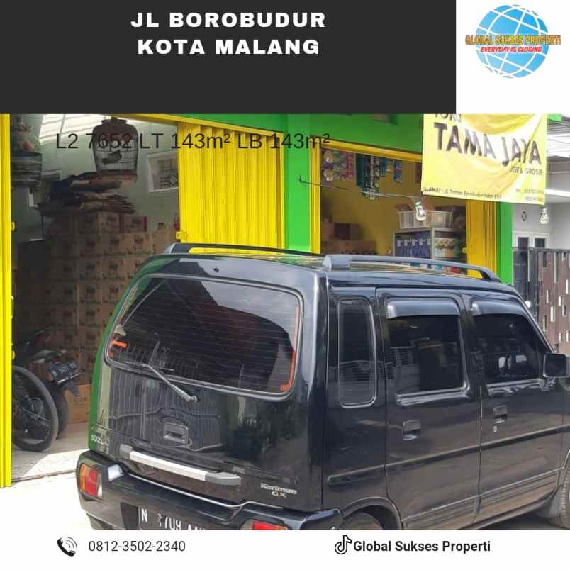 dijual rumah jl borobudur