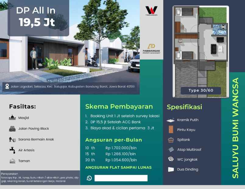 dijual rumah jl cirendeu garut