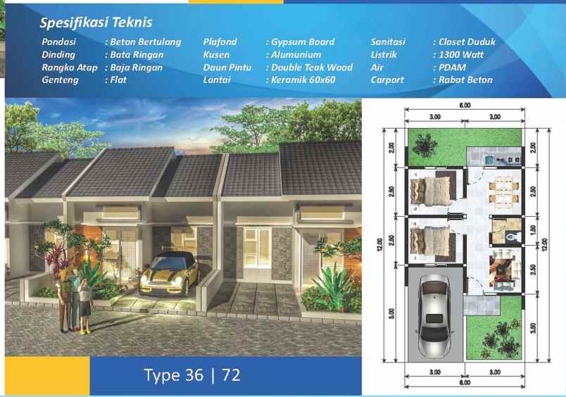 dijual rumah jl dipati ukur banjar kec