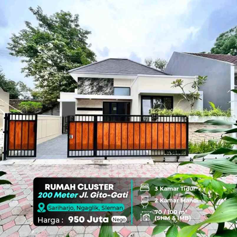 dijual rumah jl gito gati