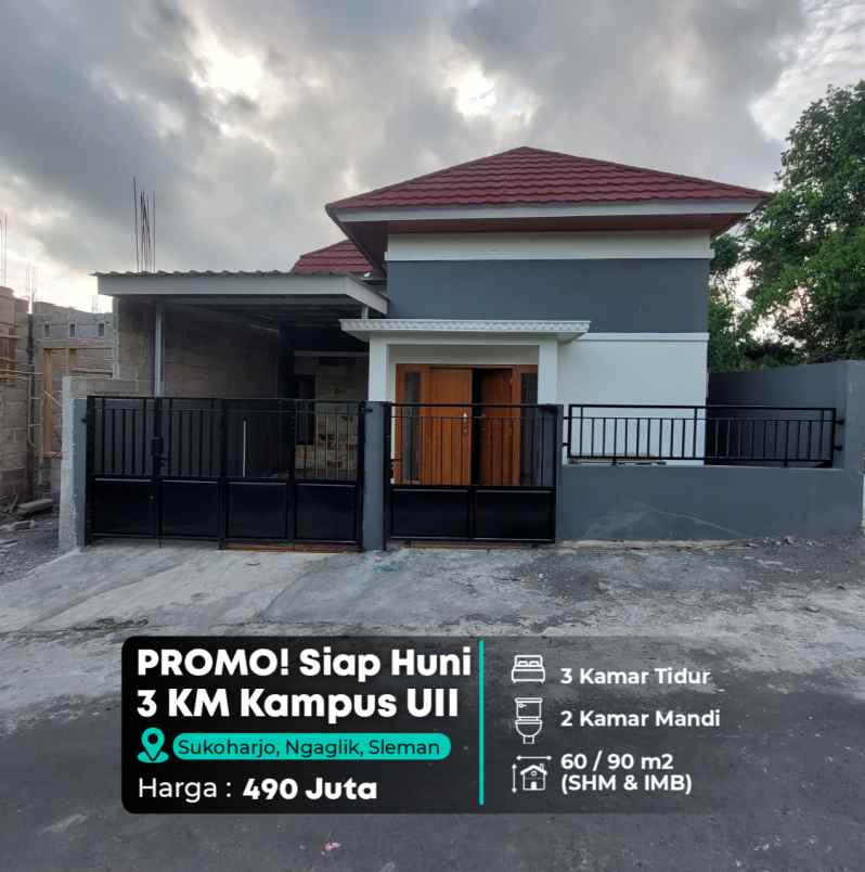 dijual rumah jl kaliurang km 13