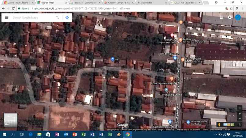 dijual rumah jl kijatira no 115 rt 017