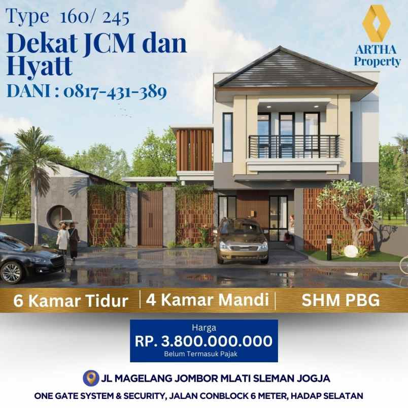 dijual rumah jl magelang jongke jombor