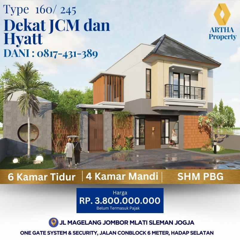 dijual rumah jl magelang jongke jombor