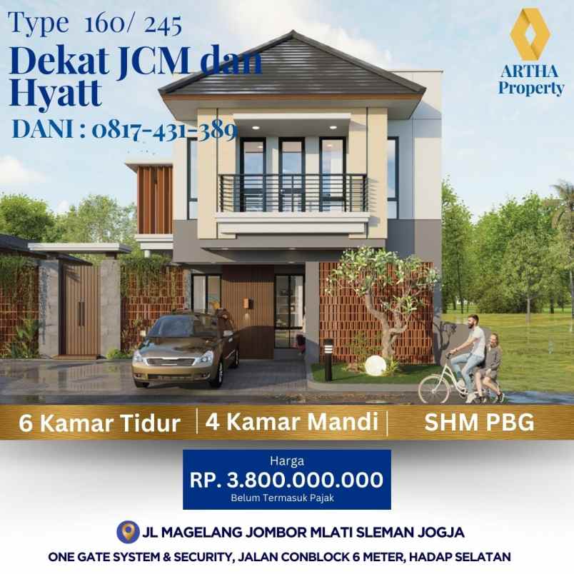 dijual rumah jl magelang jongke jombor