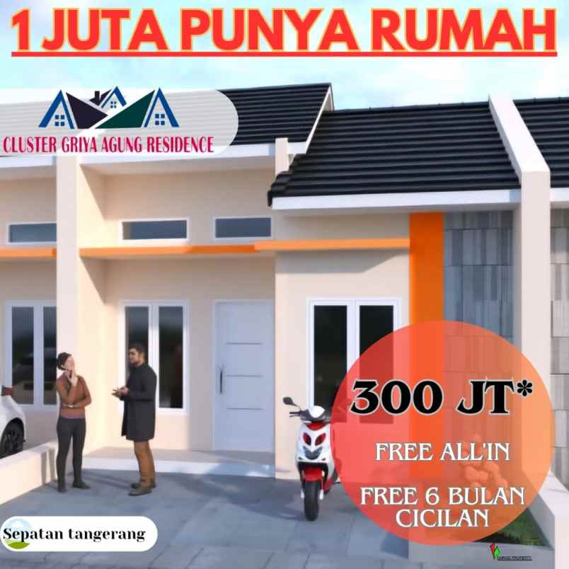 dijual rumah jl pisangan kepuh sepatan