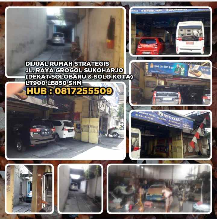 dijual rumah jl raya grogol sukoharjo