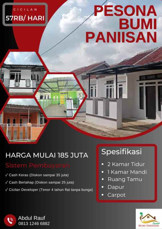 dijual rumah jln jatimekar paniisan rt