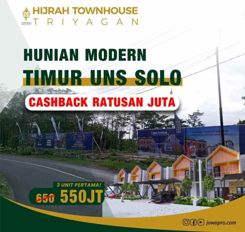 dijual rumah joho lor triyagan