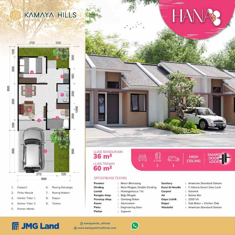 dijual rumah kamaya hills parung panjang