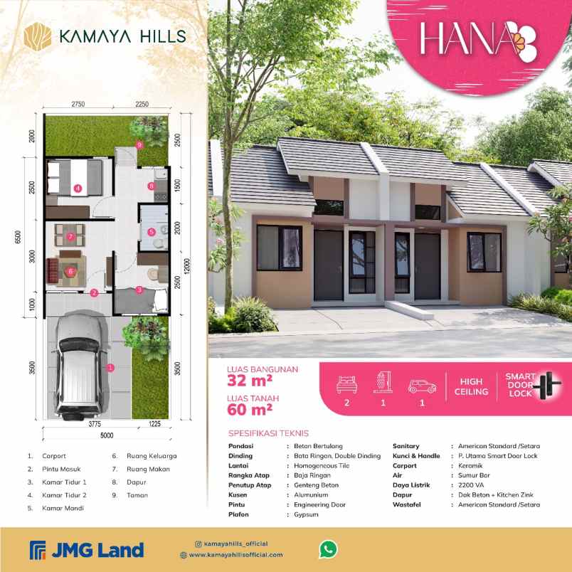 dijual rumah kamaya hills parung panjang