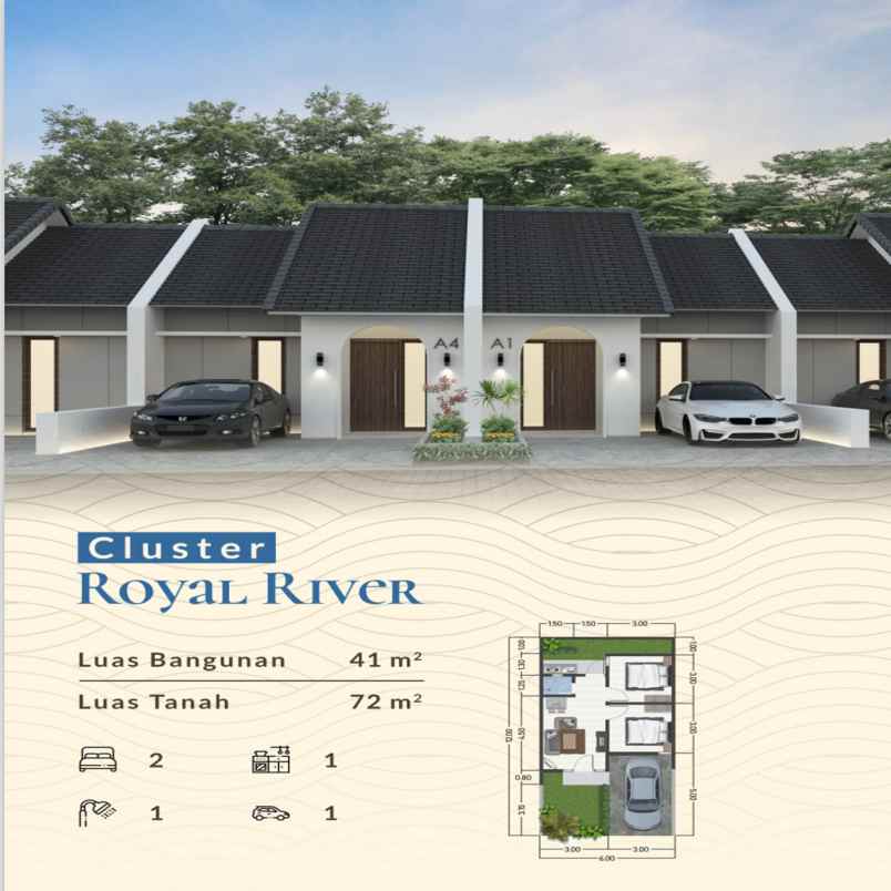 dijual rumah kawasan elit at tirtasani