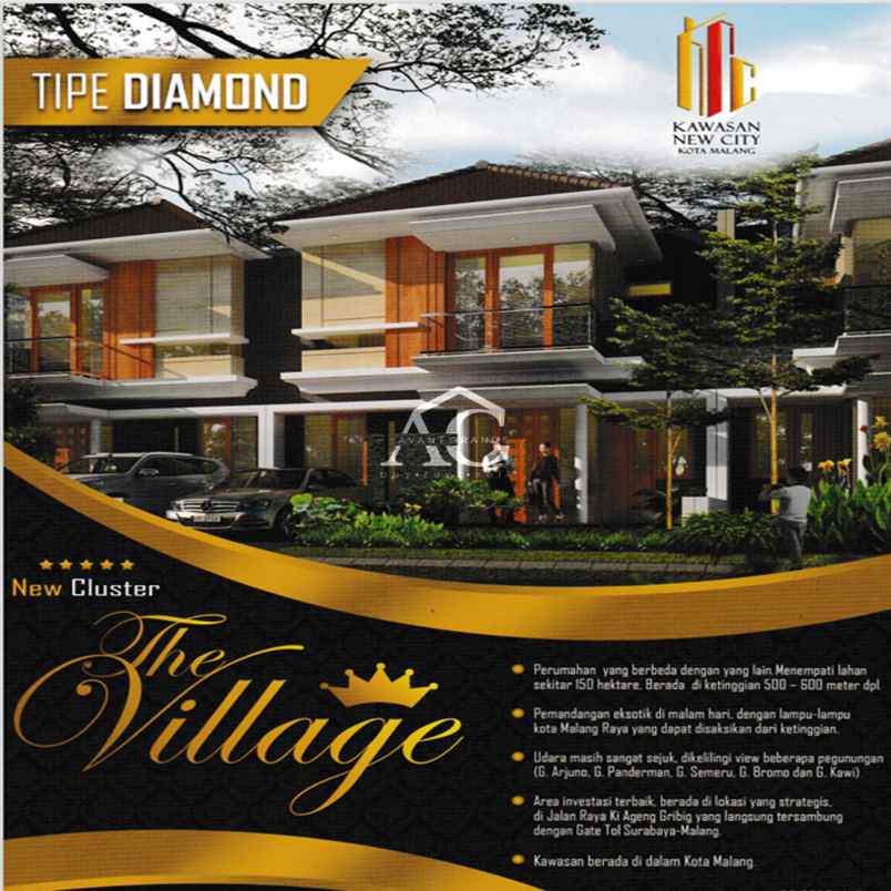 dijual rumah kawasan new city type diamond