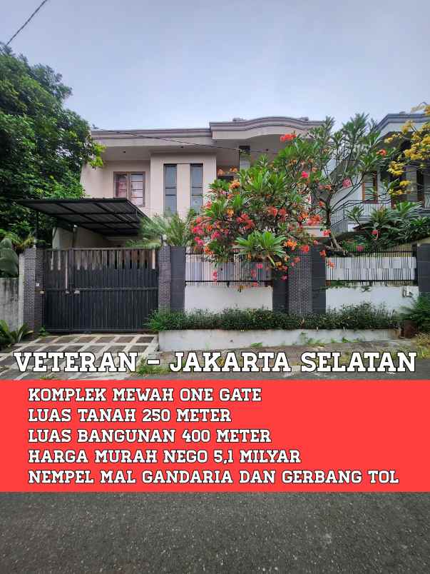 dijual rumah komplek mewah di veteran