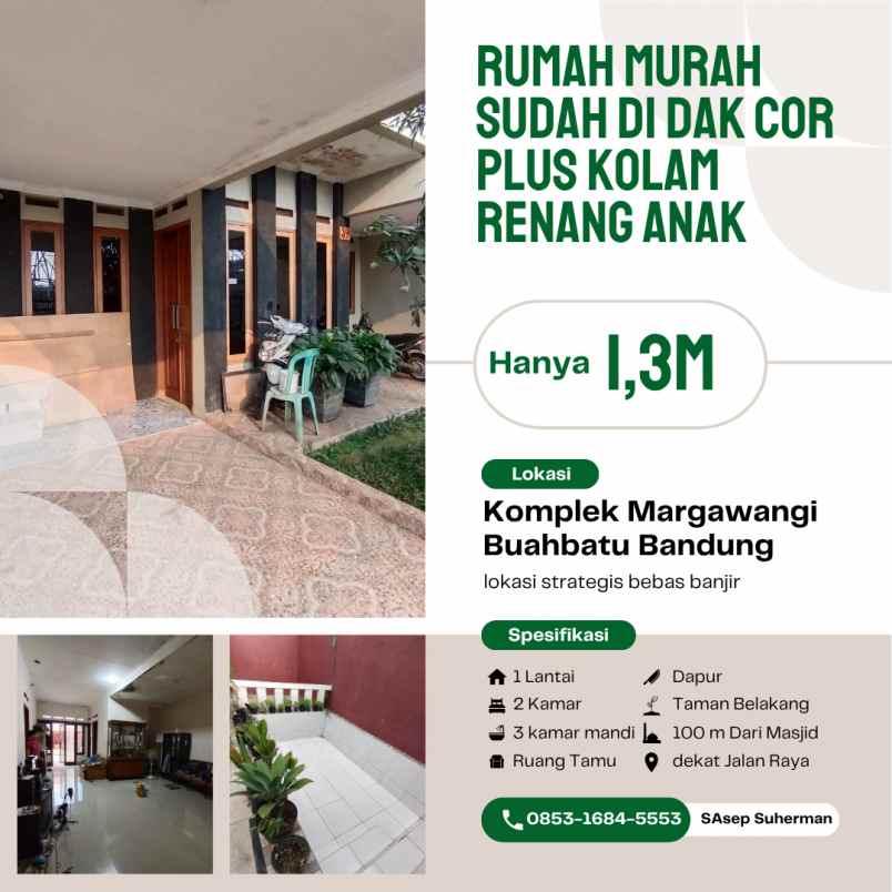 dijual rumah margawangi buahbatu kota