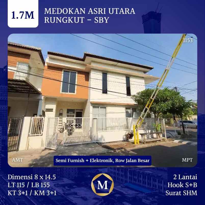 dijual rumah medokan asri utara