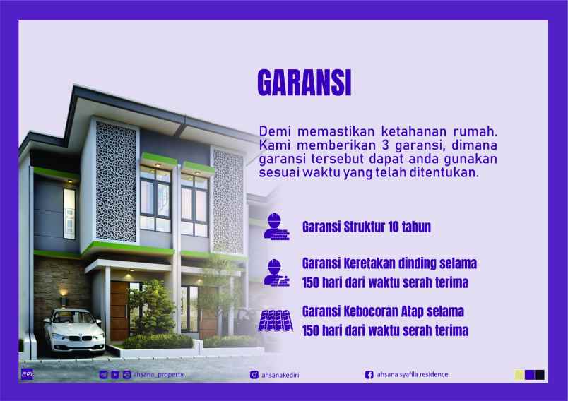 dijual rumah minimalis idaman desain modern