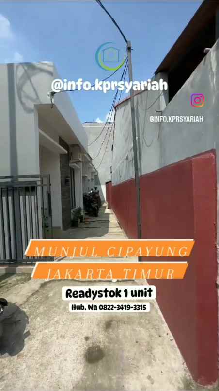 dijual rumah munjul cipayung