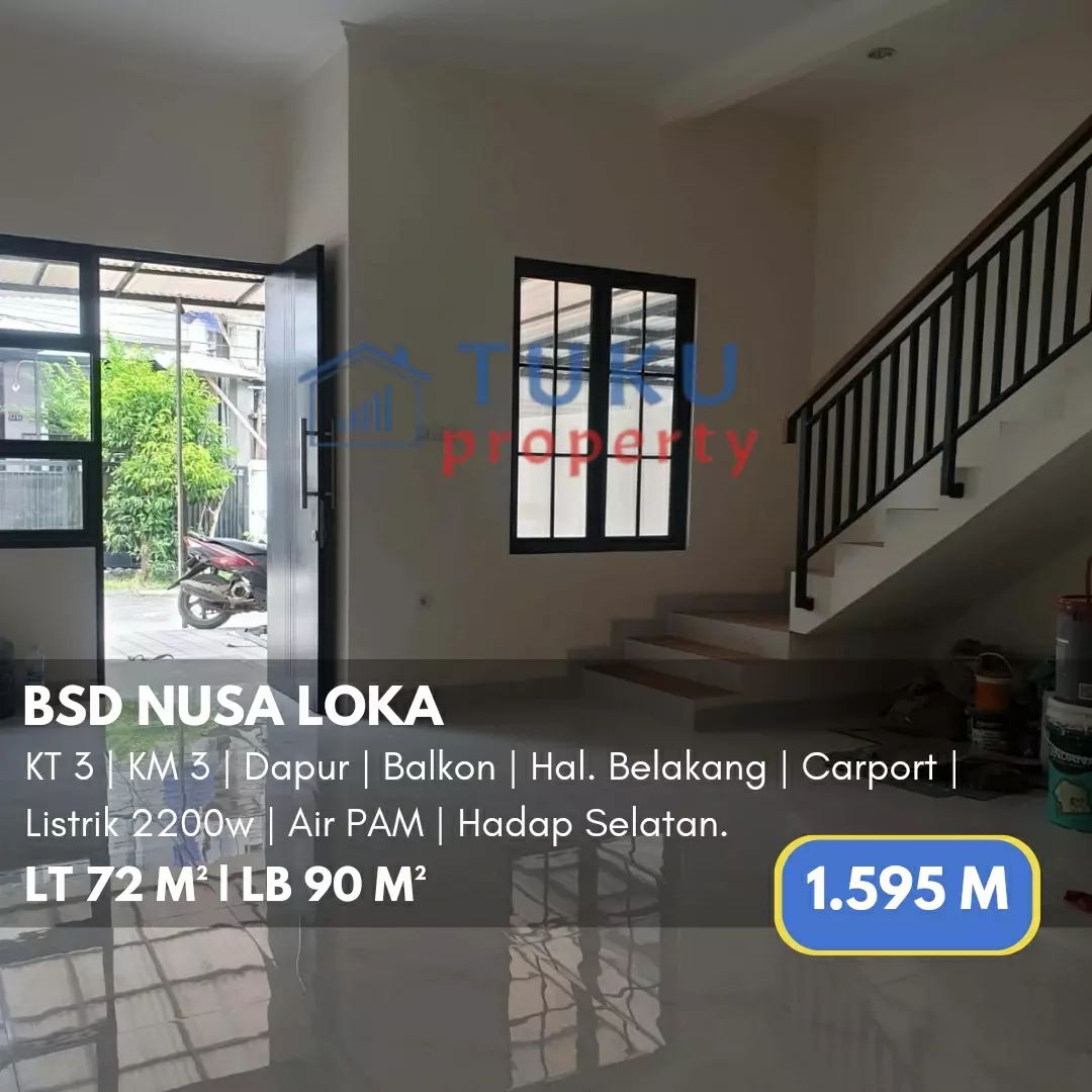 dijual rumah nusa loka bsd serpong