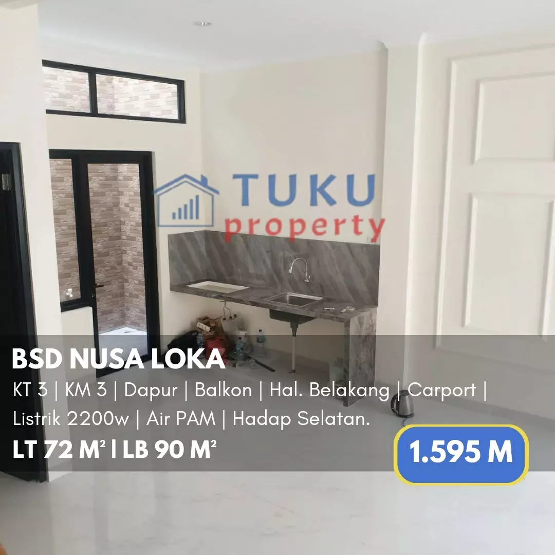 dijual rumah nusa loka bsd serpong