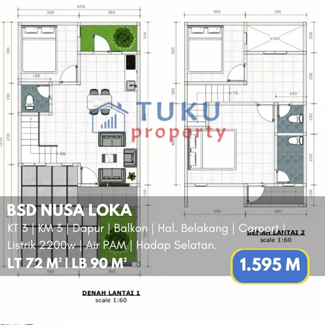 dijual rumah nusa loka bsd serpong