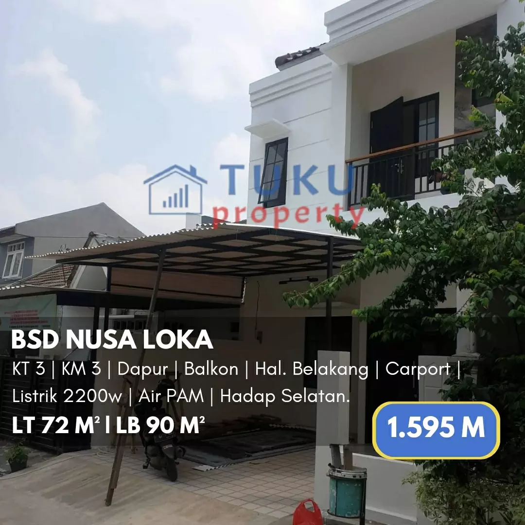 dijual rumah nusa loka bsd serpong