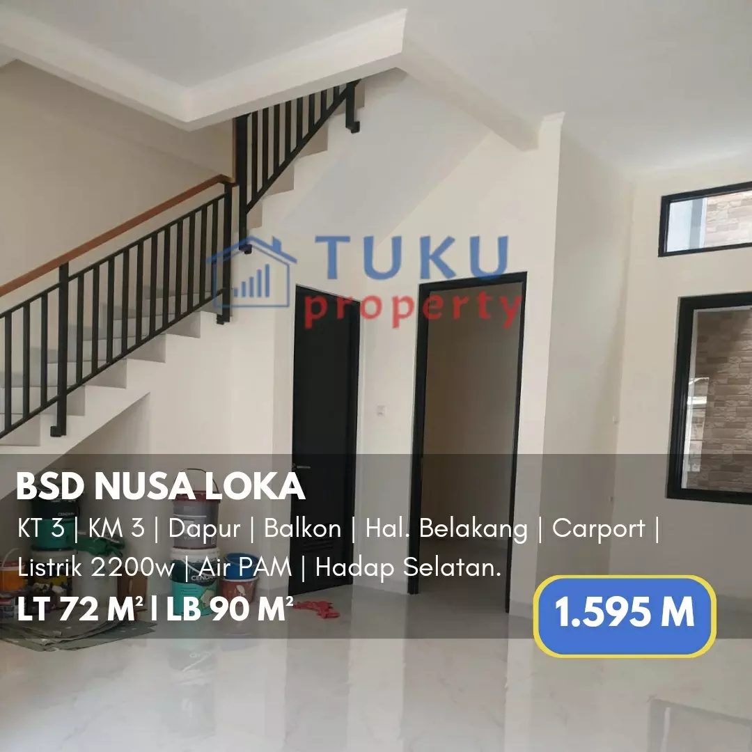 dijual rumah nusa loka bsd serpong