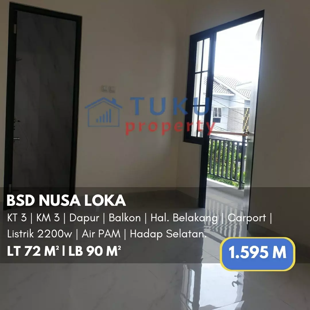 dijual rumah nusa loka bsd serpong