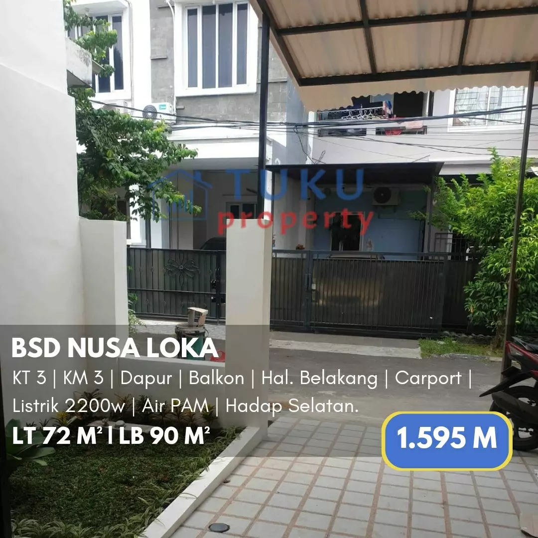 dijual rumah nusa loka bsd serpong