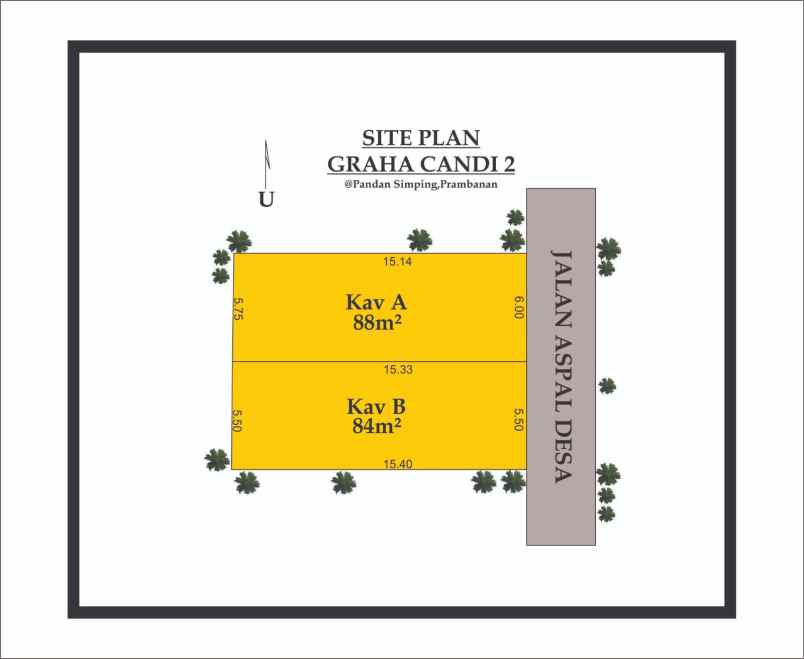 dijual rumah pandan simping prambanan