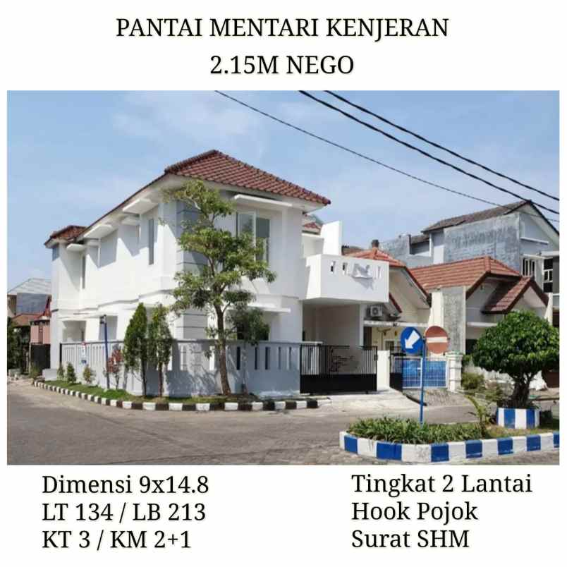 dijual rumah pantai mentari