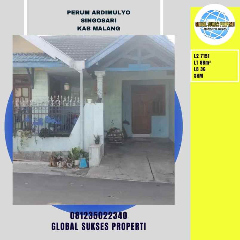 dijual rumah perumahan ardimulyo