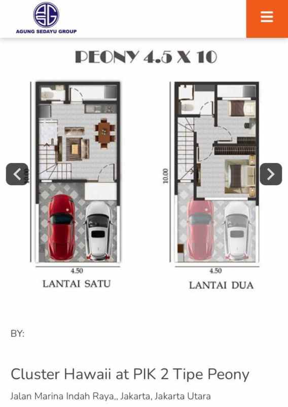 dijual rumah pik 2 cluster hawai harga murah