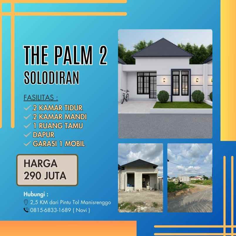 dijual rumah solodiran manisrenggo