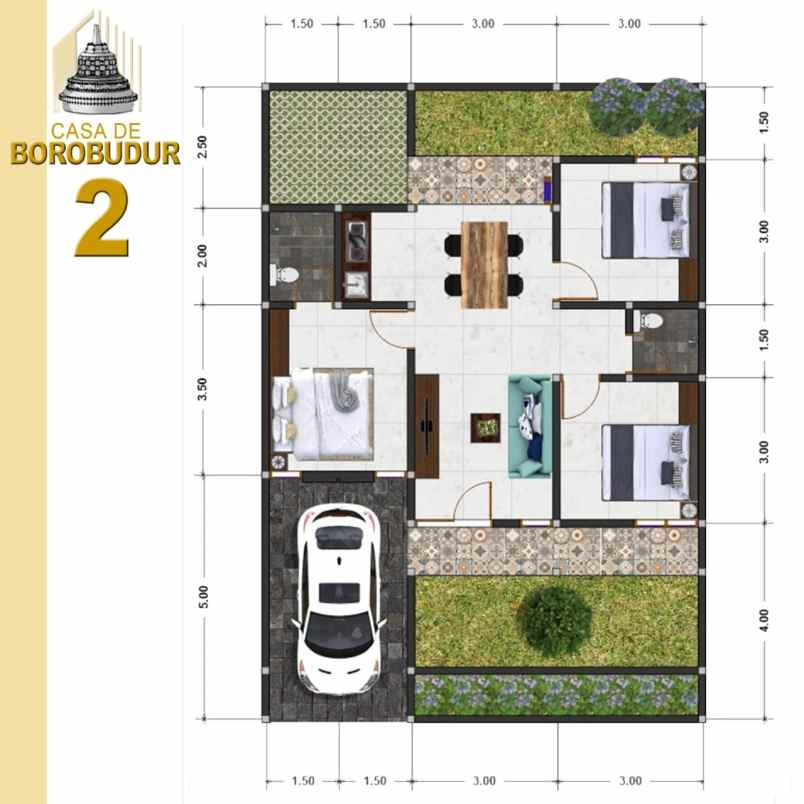 dijual rumah tegalarum borobudur