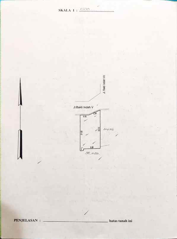 dijual rumah tinggal lantai komplek tata alam asri