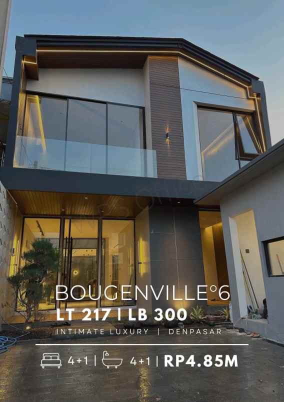 dijual rumah villa area gatsu barat denpasar bali