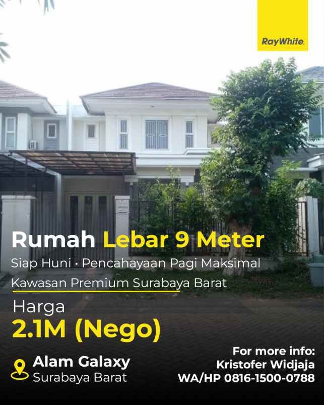 dijual rumah water terrace alam galaxy