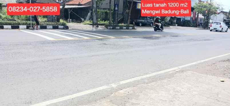 dijual tanah 1200 m2 di mengwi badung bali