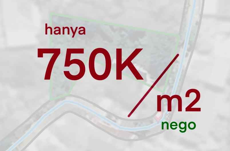 dijual tanah 800an m2 murah deal sekarang