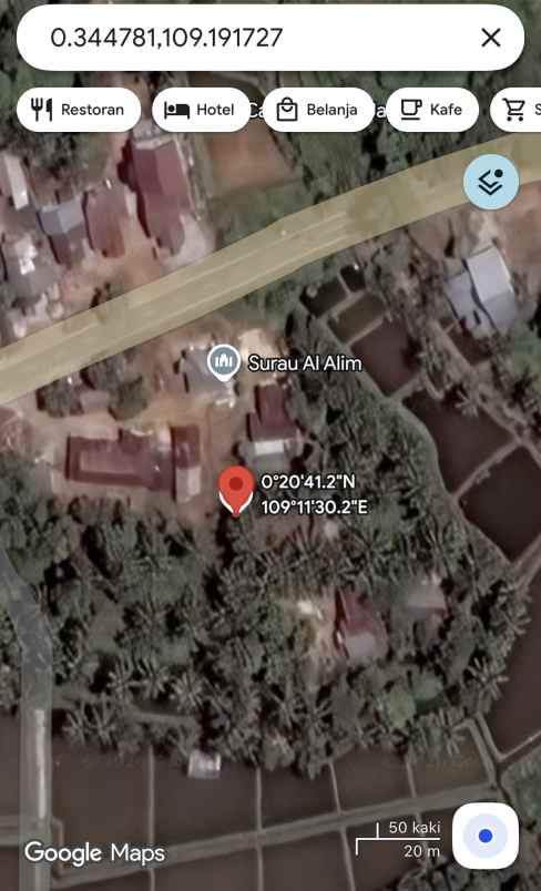 dijual tanah 85vr wm9 kepayang kab