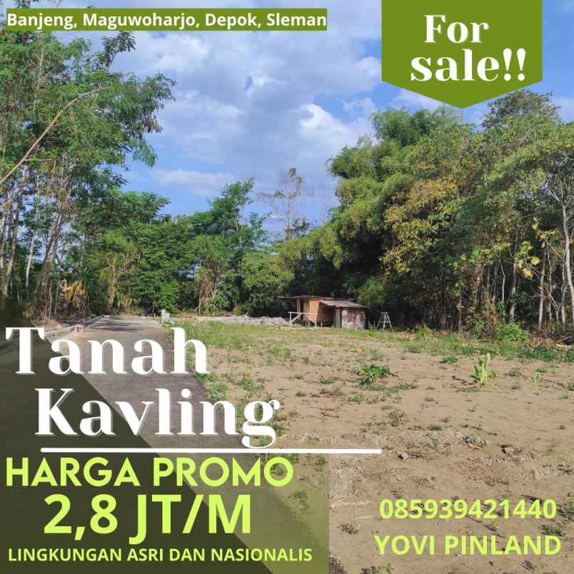 dijual tanah banjeng maguwoharjo depok