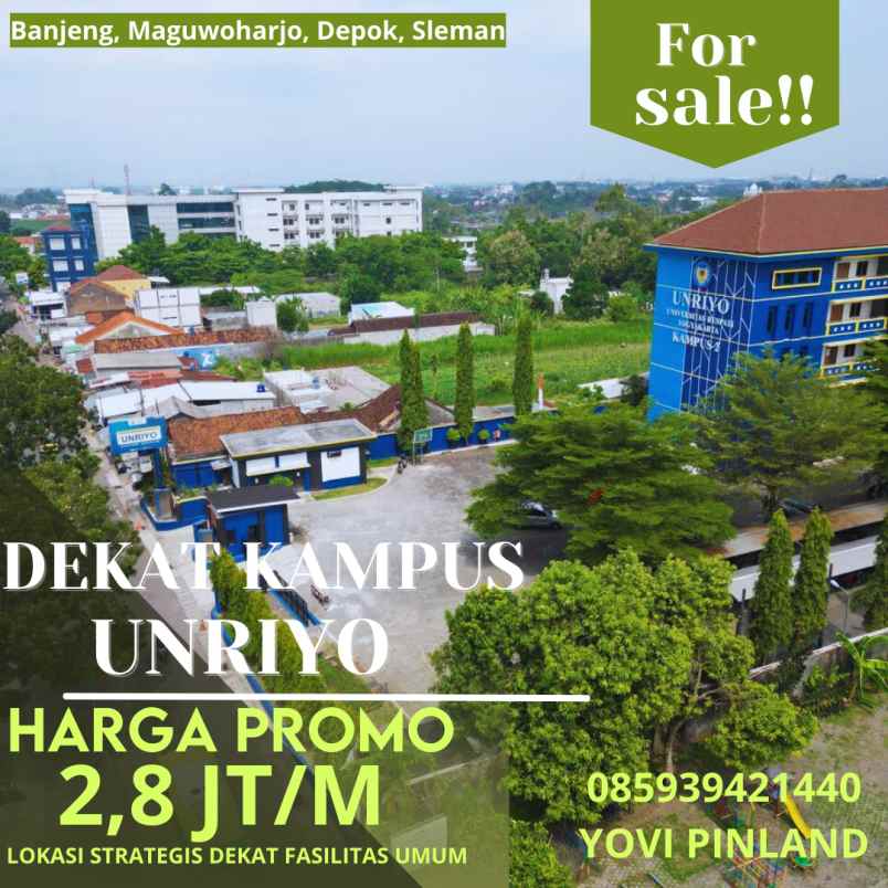 dijual tanah banjeng maguwoharjo depok