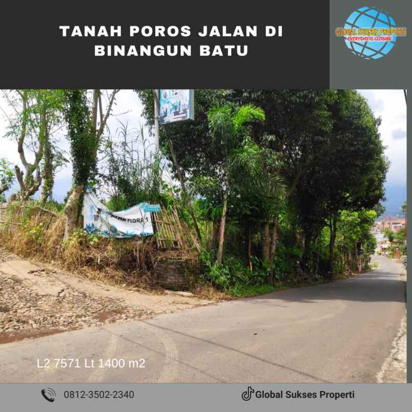 dijual tanah binangun